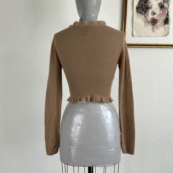 Laundry Shelli Segal Cashmere Ruffle Tie Cardigan - Picture 7 of 9